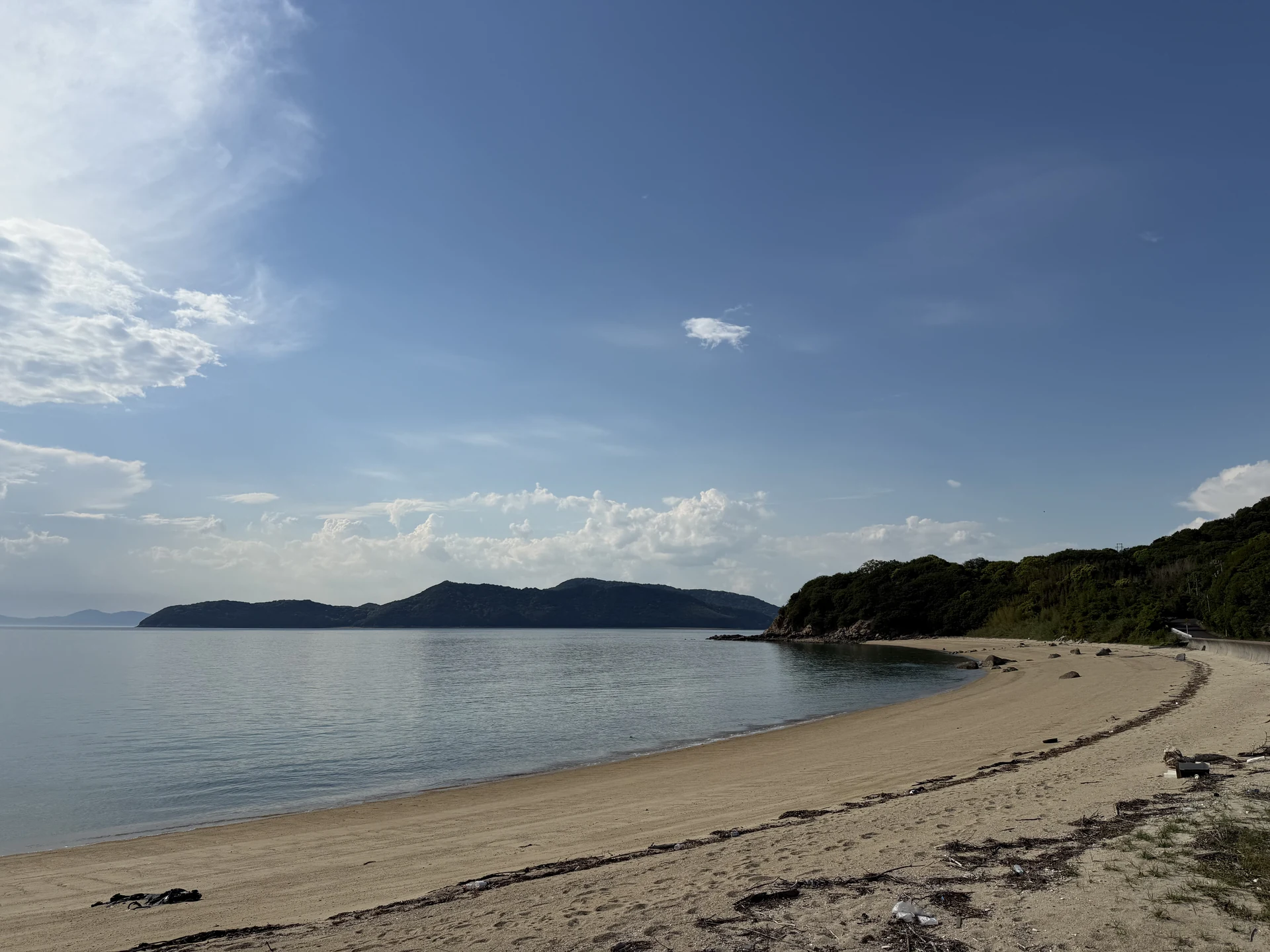 瀬戸内海を望む広島町の海岸